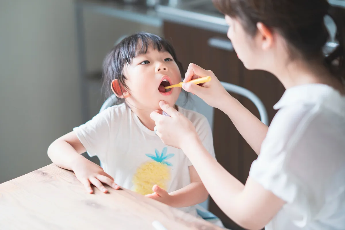 仕上げみがきのイメージ
